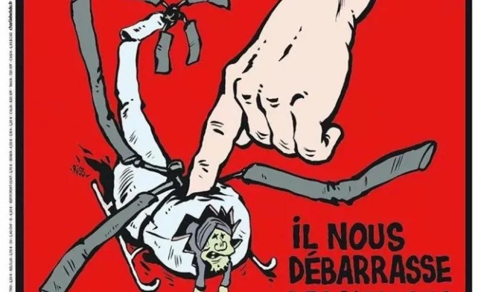 Το προκλητικό εξώφυλλο του γαλλικού Charlie Hebdo για τον θάνατο του Ραϊσί: «Ο Θεός υπάρχει, ξεφορτώνεται τους μουλάδες»